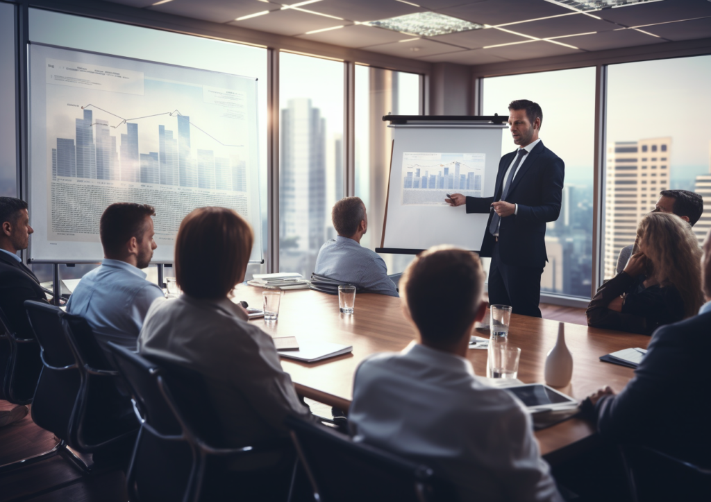 Business owner analyzing cash flow problems and financial statements